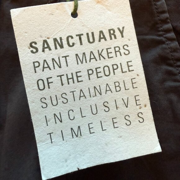 Sanctuary Rebel Crop Stretch Cotton Cargo Pants, NWT Size 27 - Picture 4 of 4